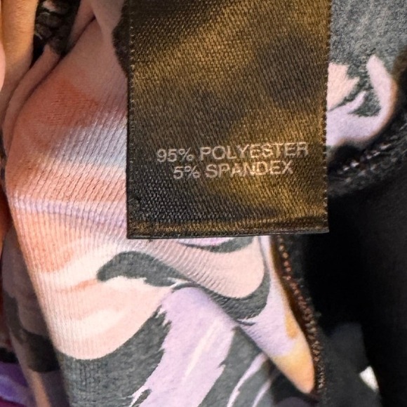 Avenue Tank Top Floral Print Sleeveless Tunic 26-28 Multicolor Womens Plus Size - Picture 3 of 4